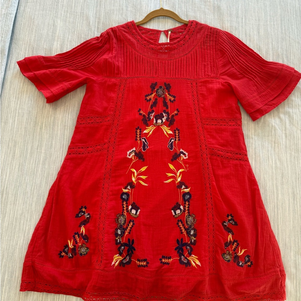 Perfectly Victorian Embroidered Mini Dress